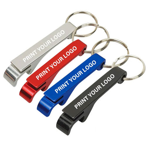'Aluminum Key Ring Opener','Durable Key Ring Bottle Opener','Dual Functionality Accessory','Compact and Lightweight Design','Effortless Bottle Opening','Customizable Branding','Versatile Aluminum Key Opener','Promotional Potential','Streamlined and Stylish Keychai'