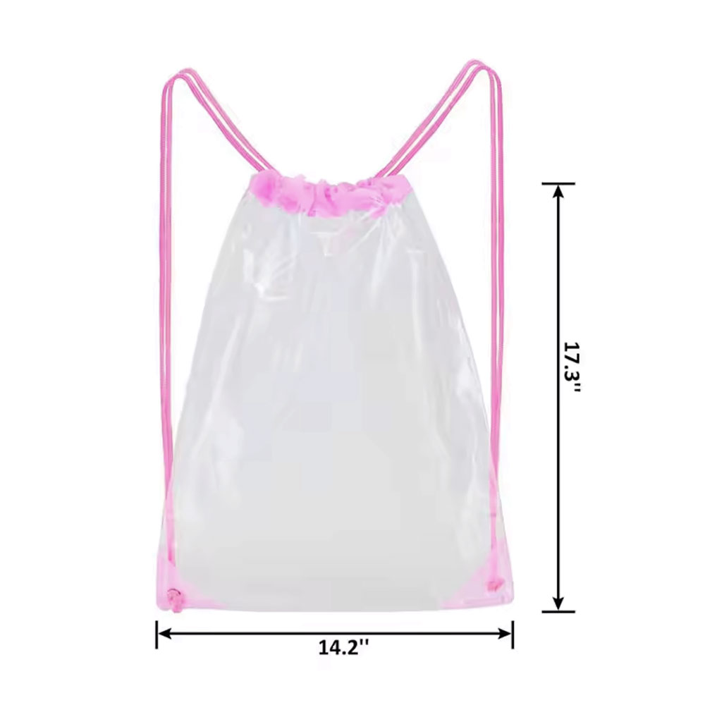 Custom Clear Drawstring Backpack Bags thumb 293
