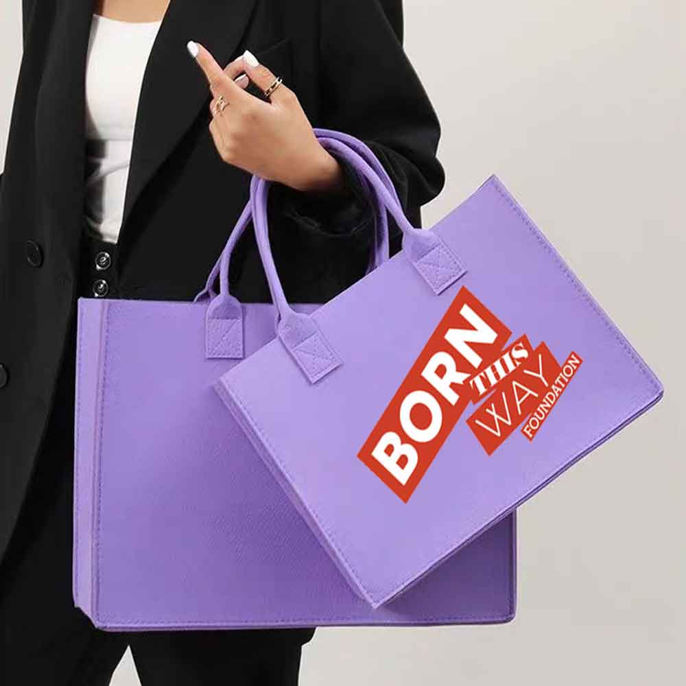 Custom Felt Large Shopping Hand Bag thumb 311