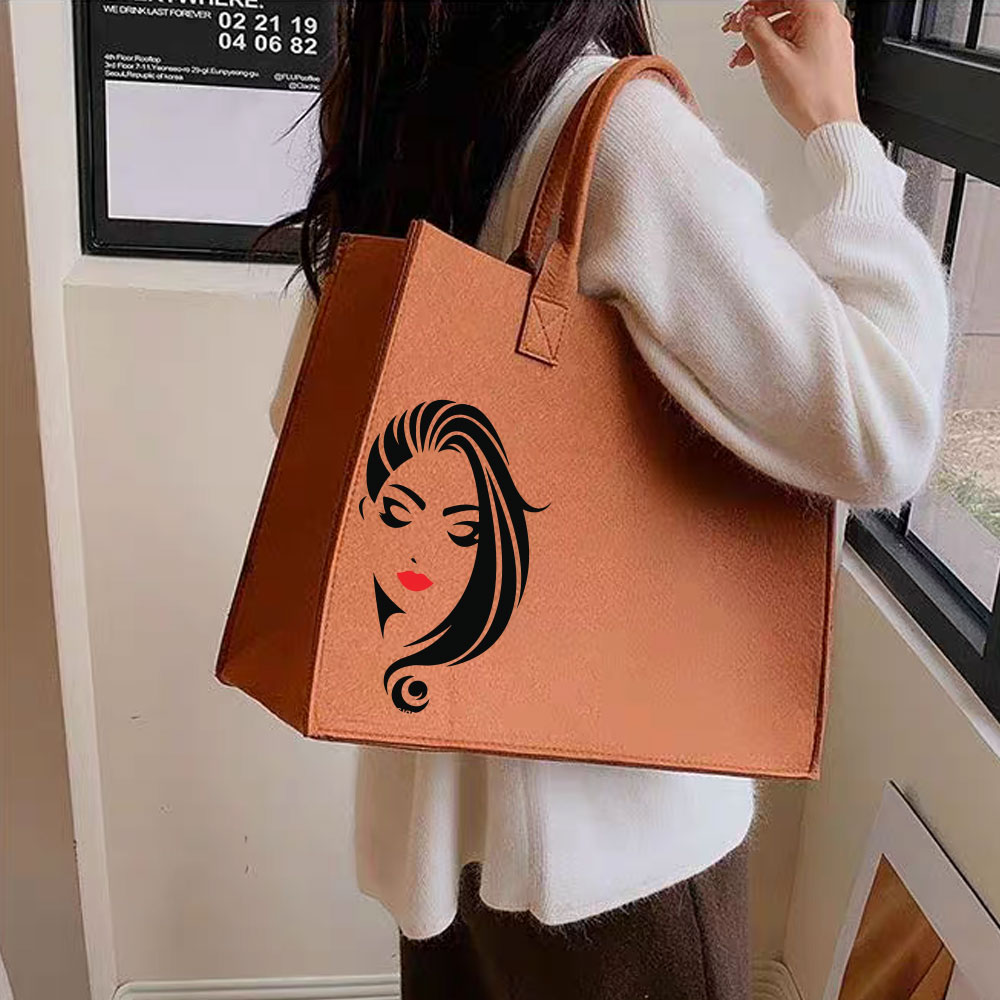 Custom Felt Large Shopping Hand Bag thumb 313