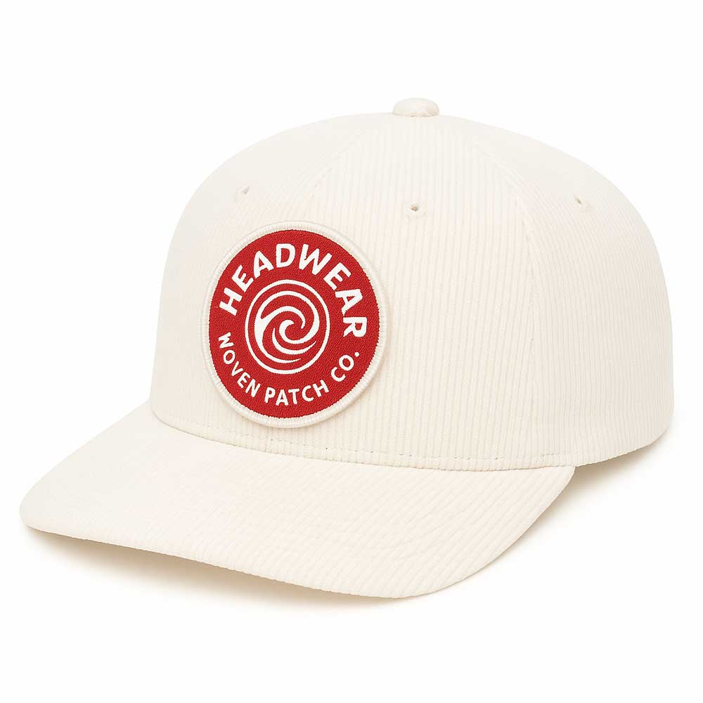 Classic 6-Panel Corduroy Cap with Embroidery Round Patch thumb 385