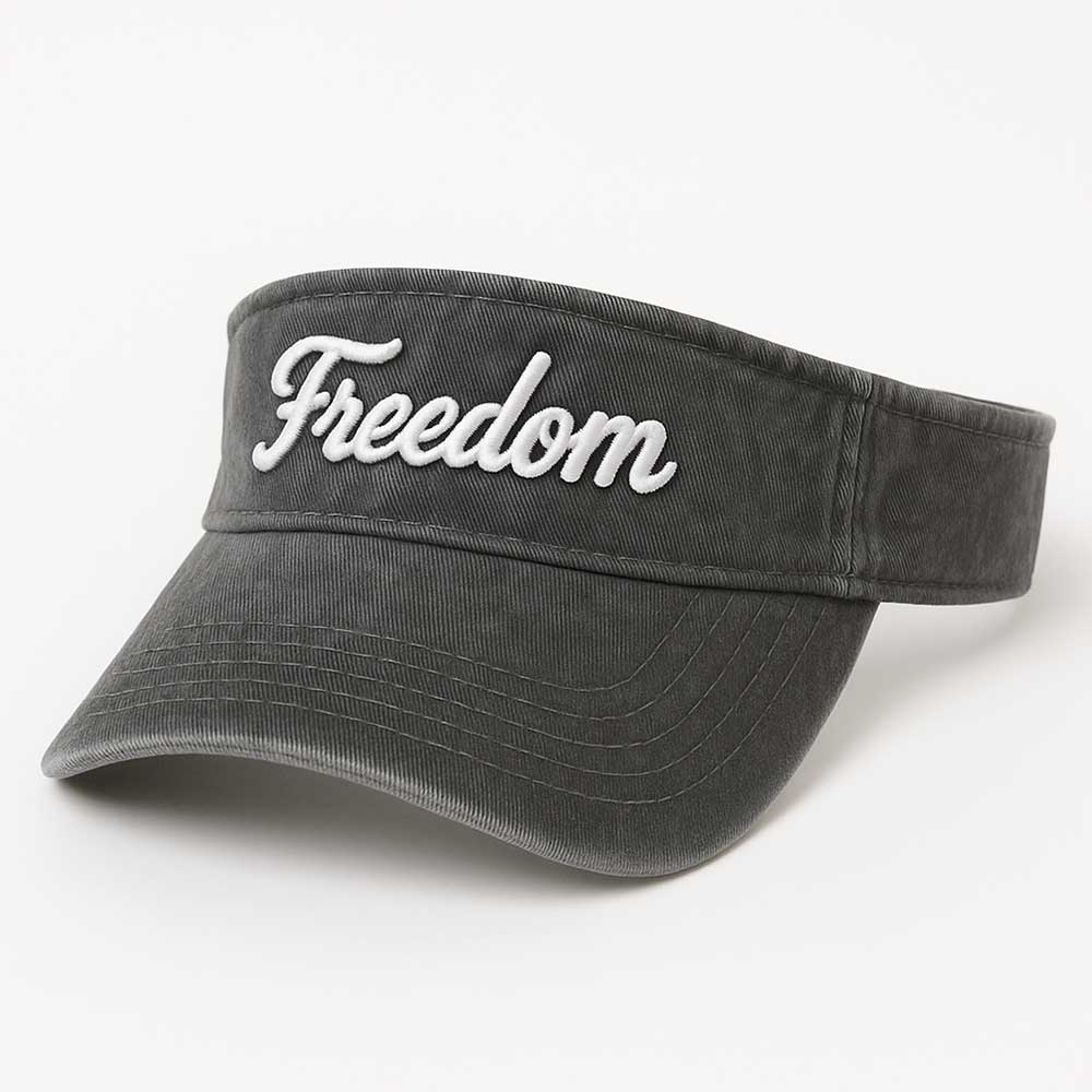 Visor Cap Wash Cotton with 3D Embroidery 