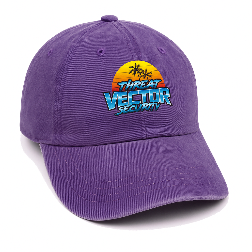 Washed Cotton Printed Logo Baseball Cap
