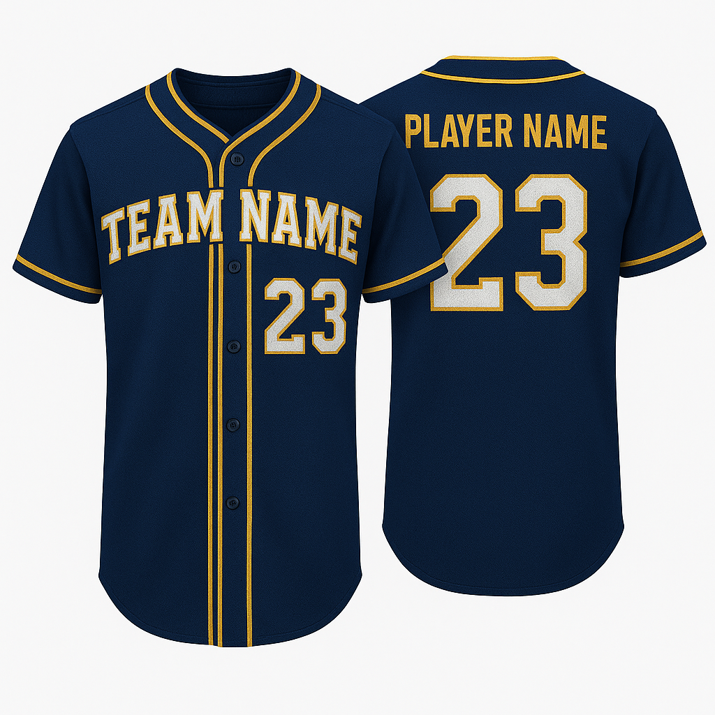 Custom Baseball Jersey Tackle Embroidery