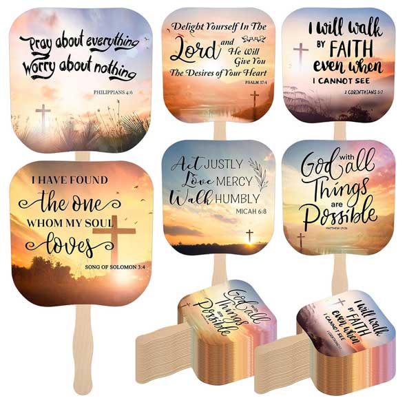 Bread Shape Paper Hand Held Fan with Wooden Handle thumb 447