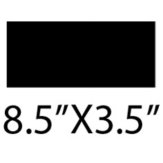 7.5inchX3.5inch