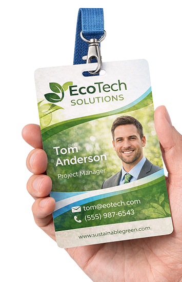 Full Color Printed Hard PVC Badge