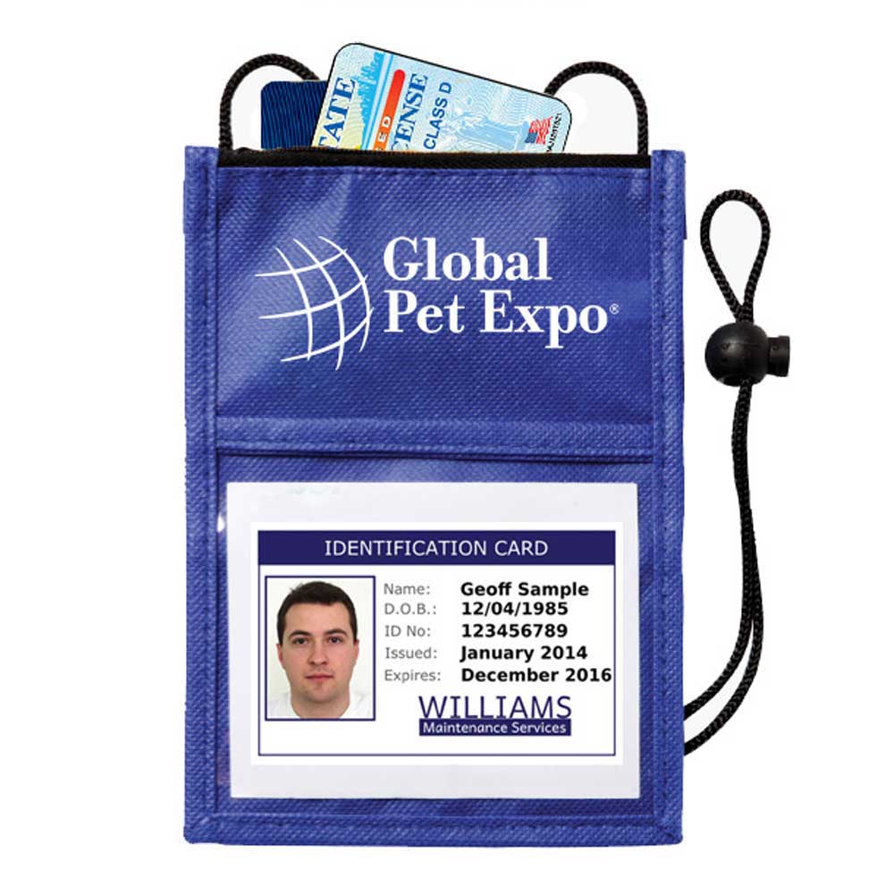 Non-Woven Neck Wallet ID Holder