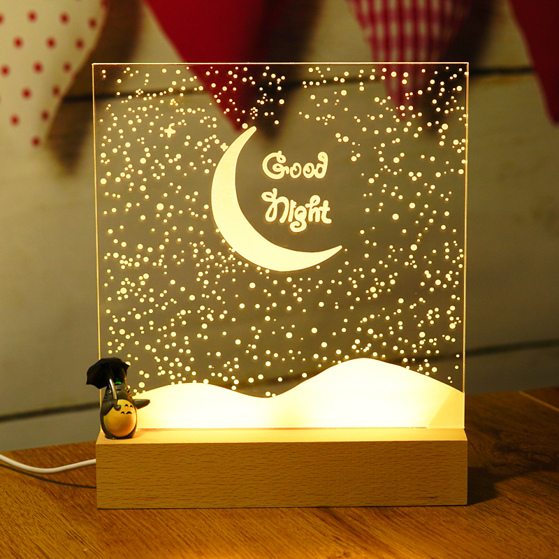 Wooden Base LED with 5mm Acrylic Logo page