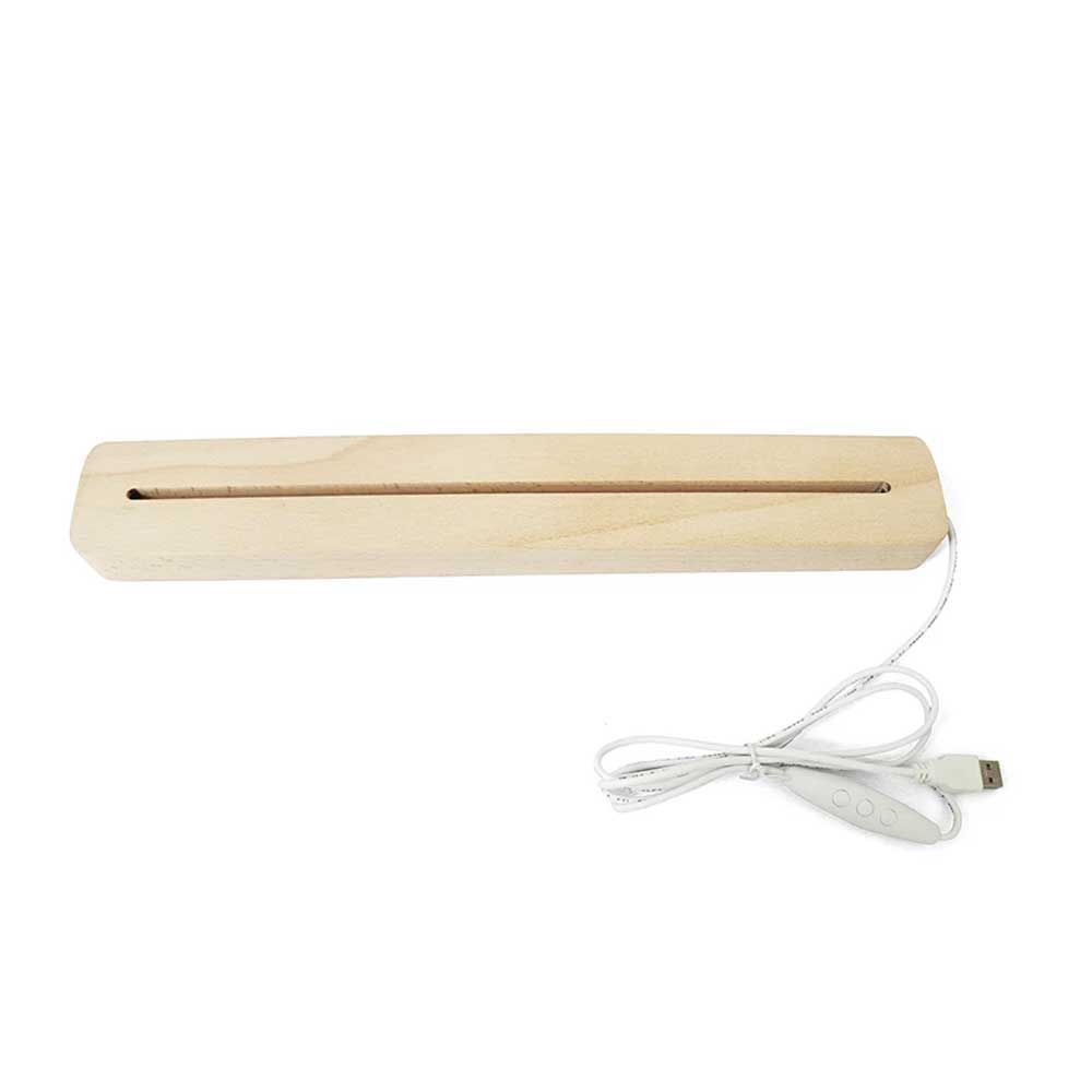 Wooden Base LED with 5mm Acrylic Logo thumb 69