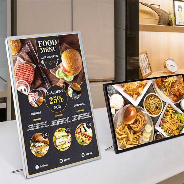 Custom LED Desktop Menu / Photo Display