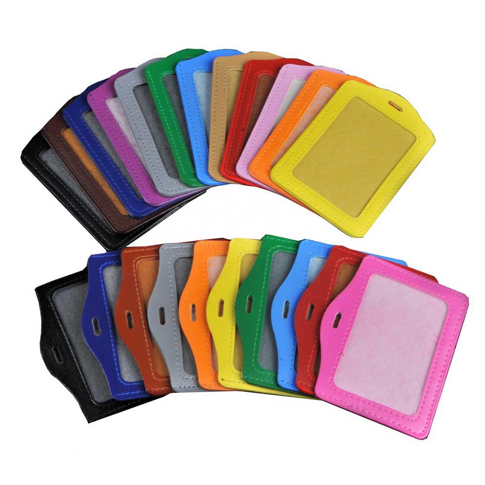 Pu Leather Badge Card Holder