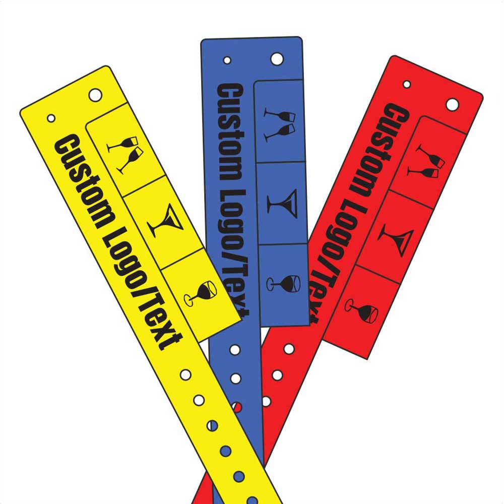 '3-Tab Vinyl Wristbands'