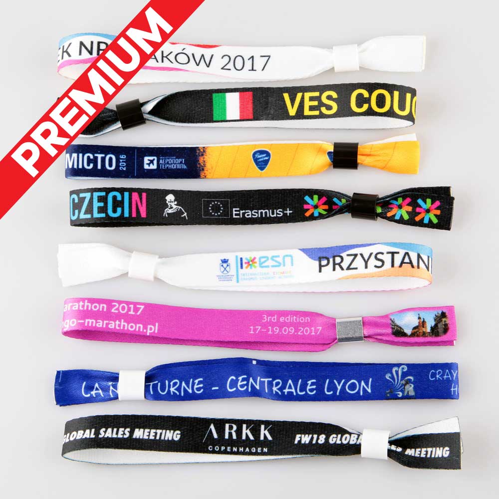 'fabric wristbands','Premium Polyester Fabric Wristbands'