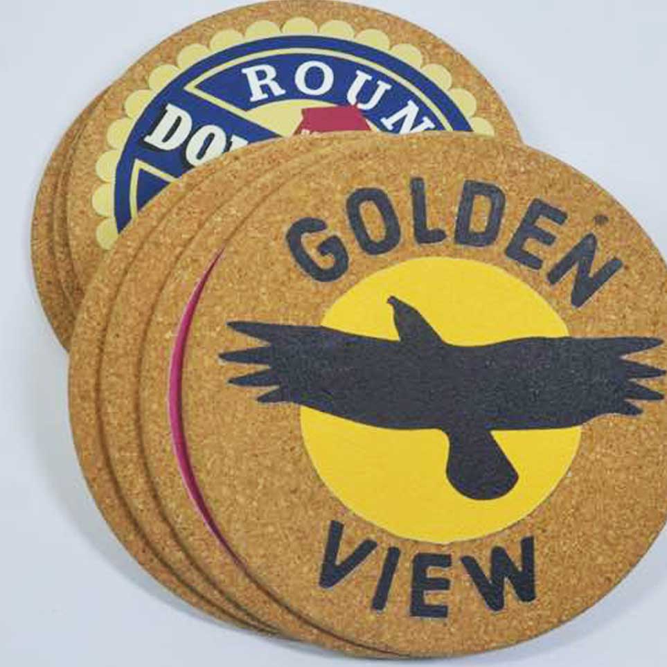 Premium Round Corner Cork Coaster thumb 208