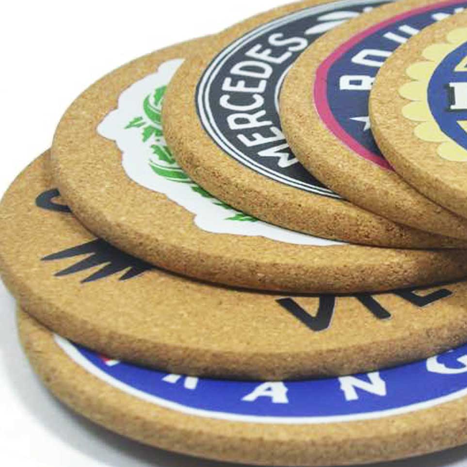 Premium Round Corner Cork Coaster thumb 207