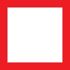 White - Red Border