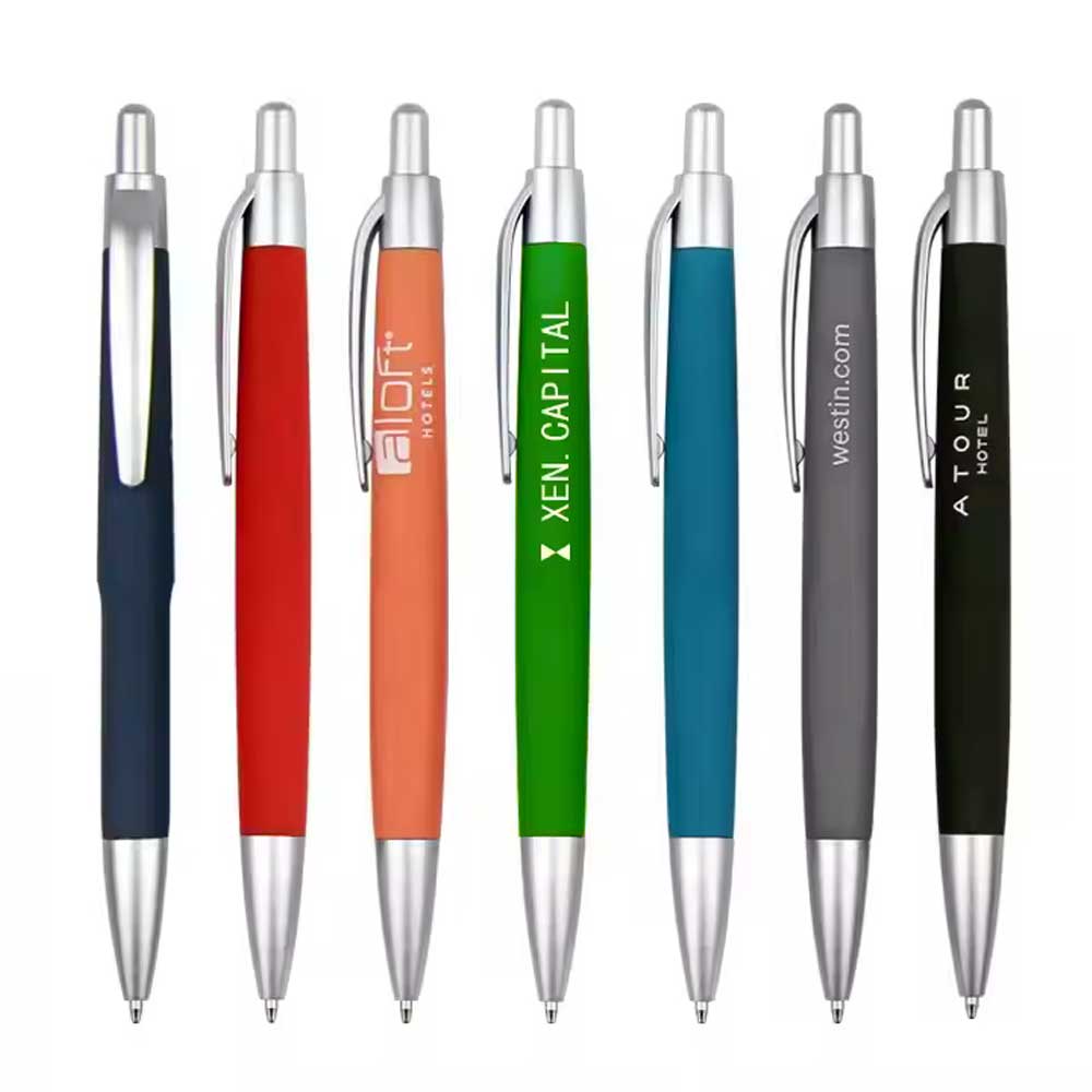 Rubber Coated Plastic Pen with Custom Logo page