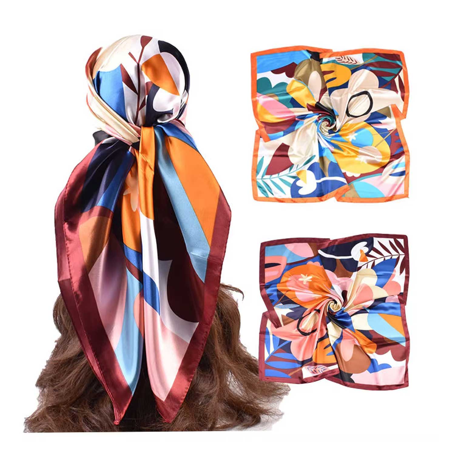 Satin Large Scarf / Bandana thumb 436